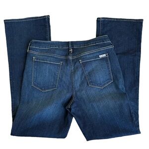 Eddie Bauer‎ Women's  Slightly Curvy Boot Cut Stretchy Dark Wash Jeans Size:12